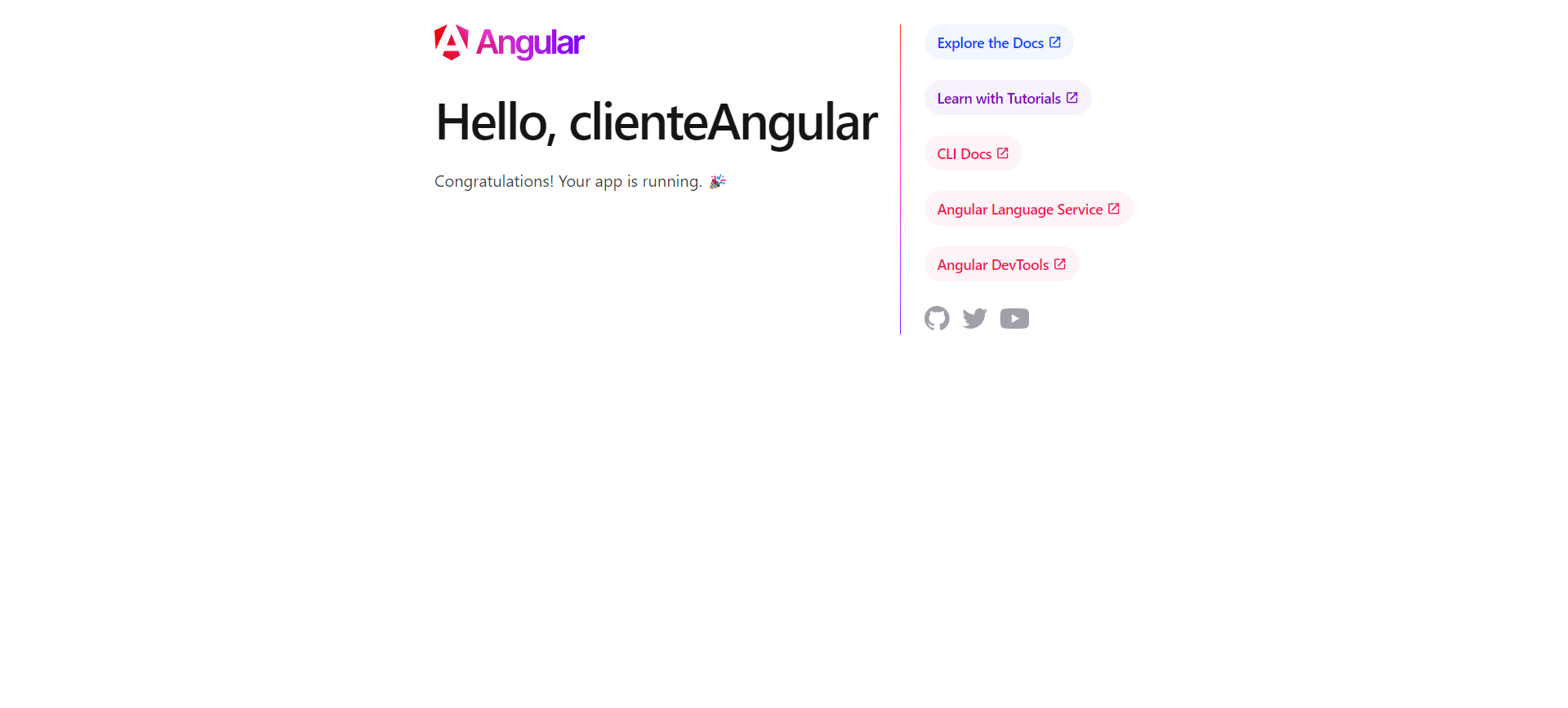 default angular site
